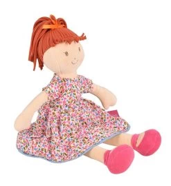 Emmy Lu - Orange Hair In Pink Print Dress -Gift Promotion Store mk017983alt viewc