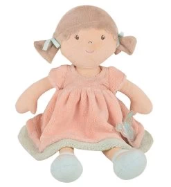 Pia - Lt. Brown Hair In Peach & Blue Dress -Gift Promotion Store mk017984x 2