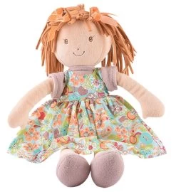 Libby Lu - Brown Hair In Orange Print Dress -Gift Promotion Store mk017999x 2