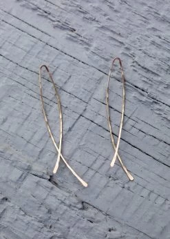 Fishtail Hammered Wire Earring 10 Fishtail Hammered Wire Earring -Gift Promotion Store mk018272alt viewc