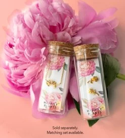 18k Gold Peony Flower Earring Set -Gift Promotion Store mk018331alt viewc