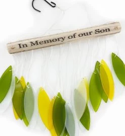 In Memory Of Our Son Stained Glass Sun Catcher Sympathy Gift -Gift Promotion Store mk018399alt viewc