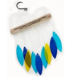 Memorial Stained Glass Blue Wind Chime Sun Catcher -Gift Promotion Store mk018400alt view2c