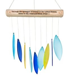 Memorial Stained Glass Blue Wind Chime Sun Catcher -Gift Promotion Store mk018400x 1
