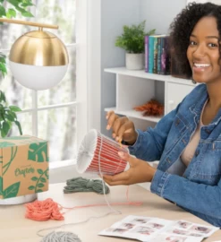 Knit Your Own Planter Cover Kit 12 Knit Your Own Planter Cover Kit -Gift Promotion Store mk018521alt view3c