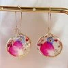 Collage Of Dried And Pressed Flowers Earrings -Gift Promotion Store mk018672x