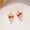 Dried And Pressed In Triangle Frame Flower Earrings 1 Dried And Pressed In Triangle Frame Flower Earrings -Gift Promotion Store mk018674x 2