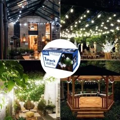 19.7" 40 Led Solar Water Droplet Crystal Ball Fairy String Light 8 Modes - -Gift Promotion Store mk018726alt view2c