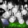 19.7" 40 Led Solar Water Droplet Crystal Ball Fairy String Light 8 Modes - -Gift Promotion Store mk018726x
