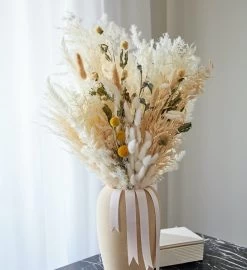 Dried Pampas Bouquet - Beige -Gift Promotion Store mk018957alt viewc