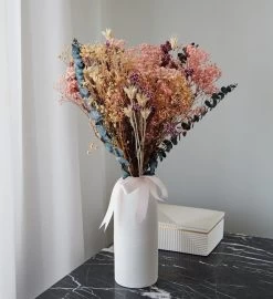 Dried Flower Bouquet "love Pink" - Original 8 Dried Flower Bouquet "love Pink" - Original -Gift Promotion Store mk019274alt viewc