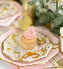 Carrara Marble Cocktail Napkins (25 Per Pack) -Gift Promotion Store mk019287alt view2c