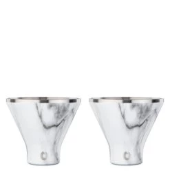 Stainless Steel Martini Glass, Set Of 2 -Gift Promotion Store mk019304x 1