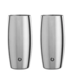 Stainless Steel Beer Glass, Set Of 2 -Gift Promotion Store mk019332x 2