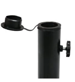 22" Square Patio Umbrella Base Stand Holder Cast Iron Imperial Black Finish -Gift Promotion Store mk019505alt view2c