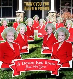 Golden Girls, Dozen Red Roses– Massive Yard Sign Display 13 Golden Girls, Dozen Red Roses– Massive Yard Sign Display -Gift Promotion Store mk019548x 2