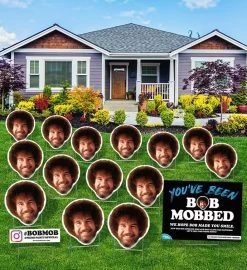 Bob Ross, Bob Mob– Funny Massive Yard Display Prank -Gift Promotion Store mk019576x 2