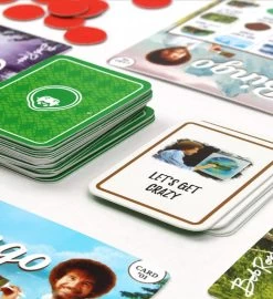 Bob Ross Deluxe Bingo Game 12 Bob Ross Deluxe Bingo Game -Gift Promotion Store mk019577alt view3c