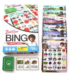 Bob Ross Deluxe Bingo Game 10 Bob Ross Deluxe Bingo Game -Gift Promotion Store mk019577alt viewc