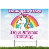 Rainbow Unicorn, Honk You Horn, Yard Sign -Gift Promotion Store mk019581x