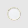 White And Gold Classic Small Plates (10 Per Pack) -Gift Promotion Store mk019587x