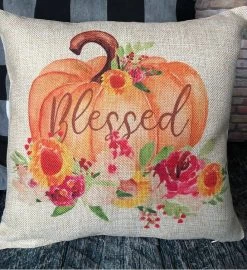 Fall Blessed Pumpkin Pillow -Gift Promotion Store mk020689x 2