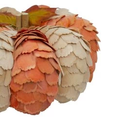 10" Brown And Orange Autumn Harvest Tabletop Pumpkin -Gift Promotion Store mk020833alt view2c
