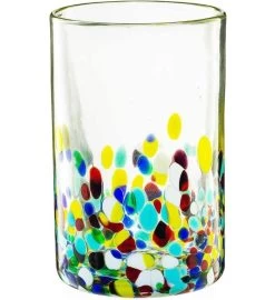 Hand Blown Mexican Drinking Glasses And Pitcher – Set Of 6 9 Hand Blown Mexican Drinking Glasses And Pitcher – Set Of 6 -Gift Promotion Store mk020850alt viewc