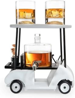 Golf Decanter Whiskey Decanter And Whiskey Glasses