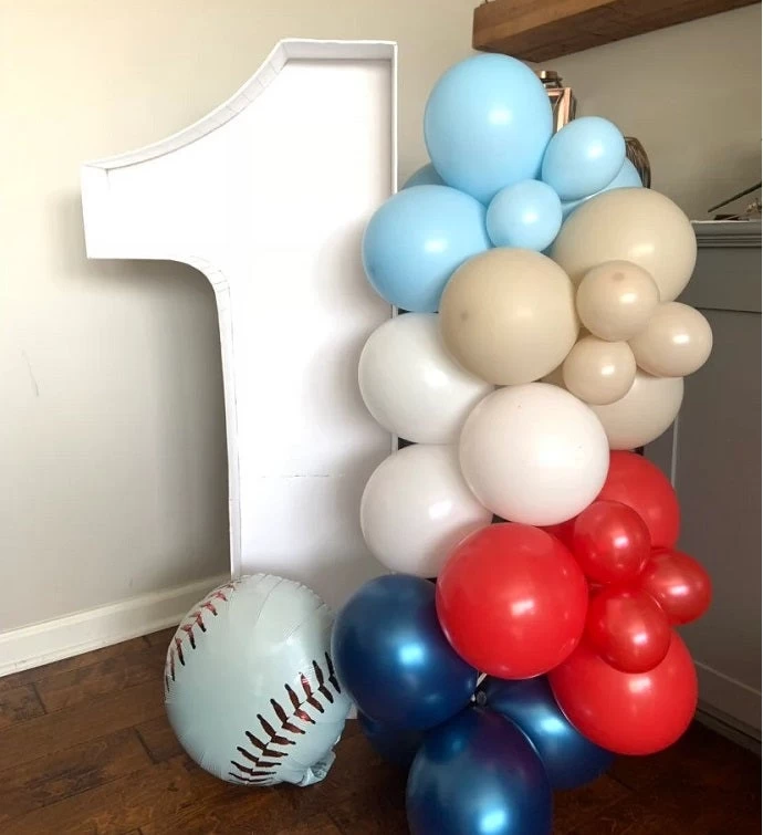 Little Rookie Baseball Balloon Garland Kit Diy 4 Little Rookie Baseball Balloon Garland Kit Diy - Image 2