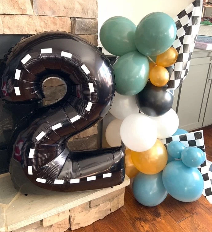 Vintage Race Car Themed Balloon Garland Kit Diy 3 Vintage Race Car Themed Balloon Garland Kit Diy