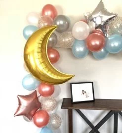 Pink And Blue Twinkle Little Star Balloon Garland Kit Diy