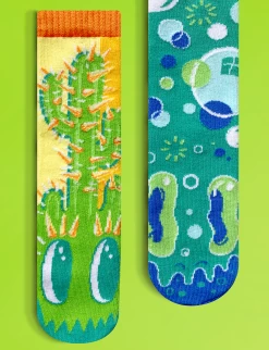 Pokey & Poppy Pals Socks - Mismatchy Set (2 Pairs!) -Gift Promotion Store mk021095alt viewc