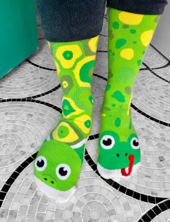 Frog & Turtle Pals Socks - Mismatchy Set (2 Pairs!) -Gift Promotion Store mk021100alt view2c