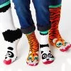 Tiger & Panda Pals Socks - Mismatchy Set (2 Pairs!)