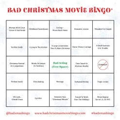Bad Christmas Movie Bingo® -Gift Promotion Store mk021161alt viewc