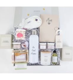 Mom To Be Spa Gift Set - Pampering Natural Skincare Gift For New Mom -Gift Promotion Store mk021320alt view3c