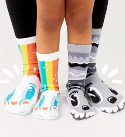 Rainbowface & Mr. Gray Pals Socks - Mismatchy Set -Gift Promotion Store mk021399x