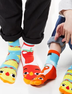 Moose & Bear Pals Socks - Mismatchy Set (2 Pairs!) -Gift Promotion Store mk021400x 1