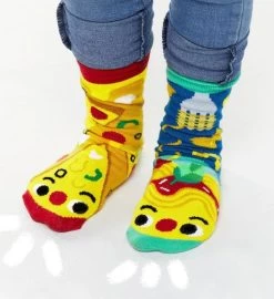 Pizza & Pasta Pals Socks - Mismatchy Set (2 Pairs!) -Gift Promotion Store mk021409alt view2c