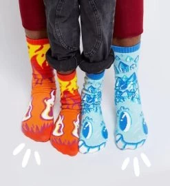 Rainbowface & Mr. Gray Pals Socks - Mismatchy Set -Gift Promotion Store mk021419x