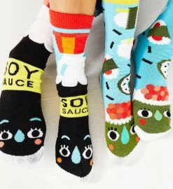 Sushi & Soy Sauce Pals Socks - Mismatchy Set (2 Pairs!)