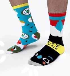 Sushi & Soy Sauce Pals Socks - Mismatchy Set (2 Pairs!) -Gift Promotion Store mk021425alt viewc