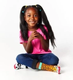 Tiger & Panda Pals Socks -Gift Promotion Store mk021426alt viewc