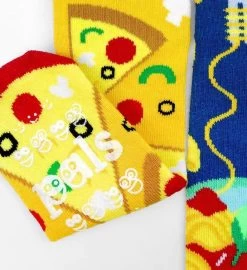 Pizza & Pasta Pals Socks -Gift Promotion Store mk021448alt view2c