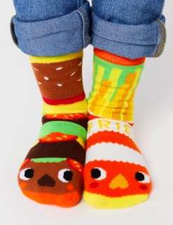 Burger & Fries Pals Socks -Gift Promotion Store mk021550x 1