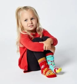 Gingerbread & Candy Cane Pals Socks -Gift Promotion Store mk021611alt view2c