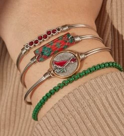 Luca + Danni Sophia Box Chain Bracelet In Emerald  -Gift Promotion Store mk021737alt viewc