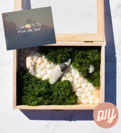 I Love You To The Moon Diy Moss Wall Art, Riverway -Gift Promotion Store mk021827x 2