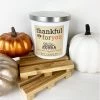 8.5 Oz Toasty Pumpkin Spice In A White Tumbler Jar With Silver Lid